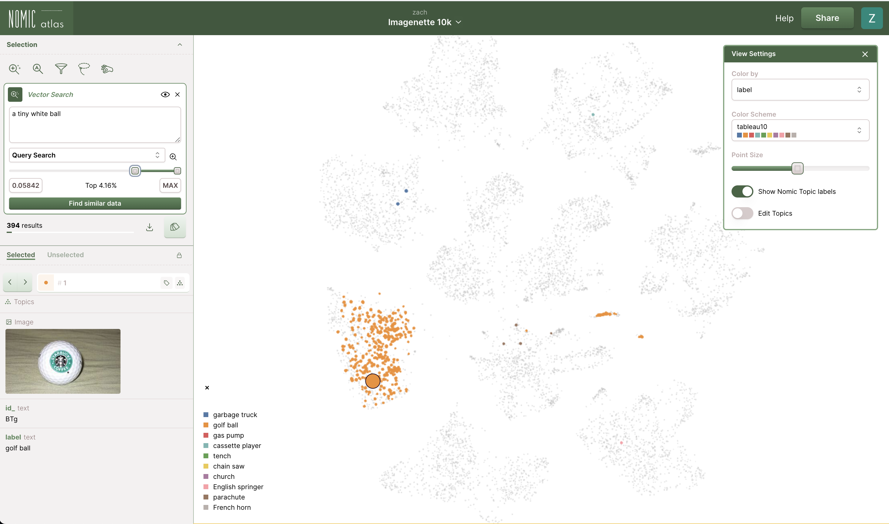 Multimodal Vector Search Results