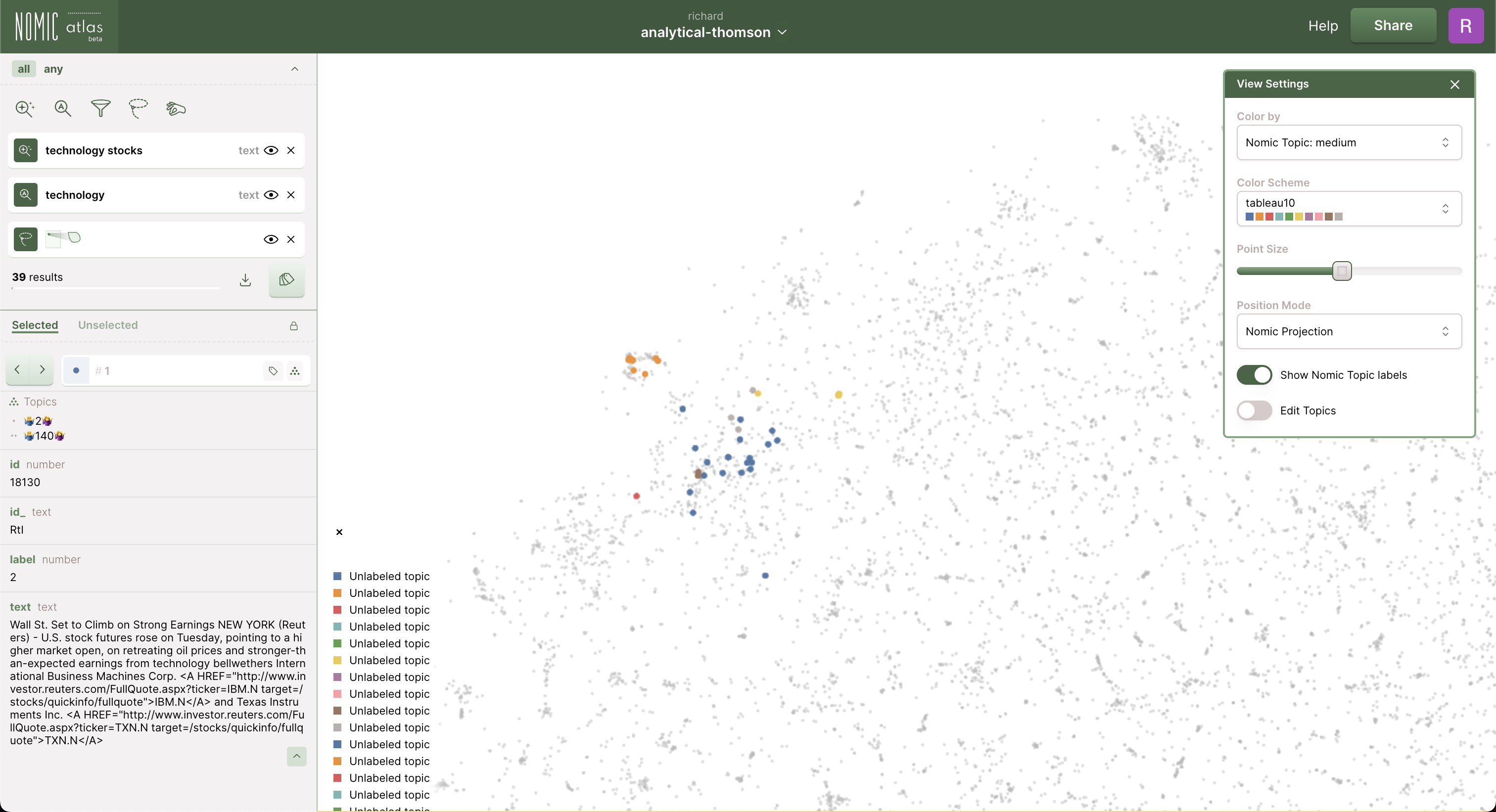 Vector Search Filter